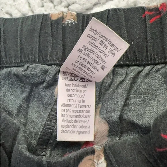 Black Pajama VICTORIA SECRET Pants with Animal Print - Picture 5 of 7